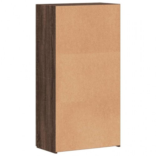 Arkivskab 60x32x115 cm konstrueret træ brun egetræsfarve