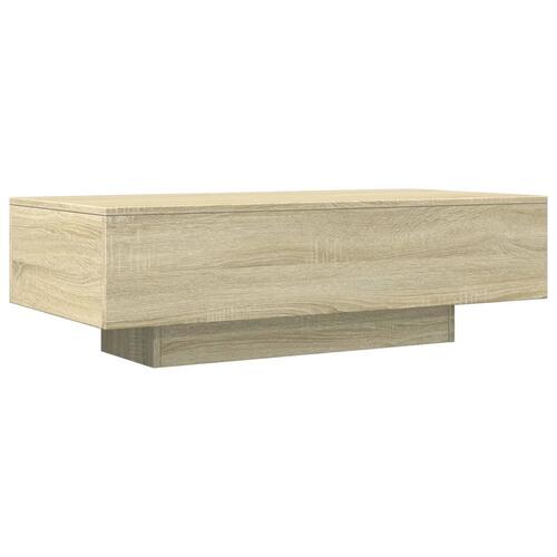 Sofabord 100x49,5x31 cm konstrueret træ sonoma-eg
