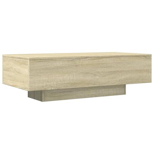 Sofabord 100x49,5x31 cm konstrueret træ sonoma-eg
