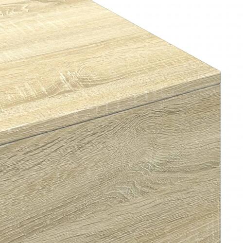 Sofabord 100x49,5x31 cm konstrueret træ sonoma-eg