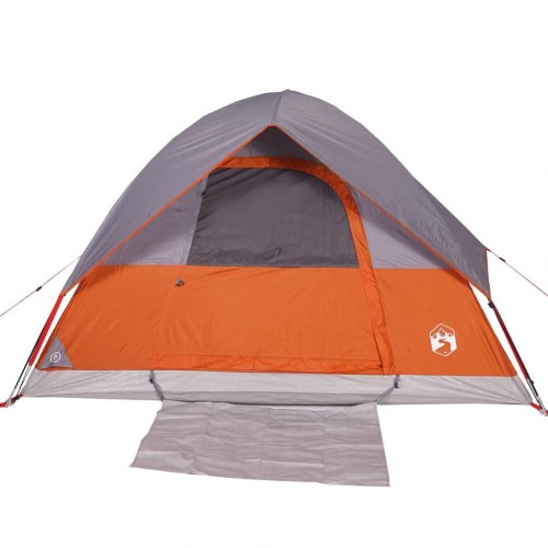 Campingtelt til 4 personer - grå/orange