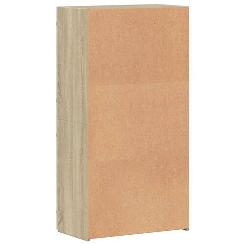 Arkivskab 60x32x115 cm konstrueret træ sonoma-eg