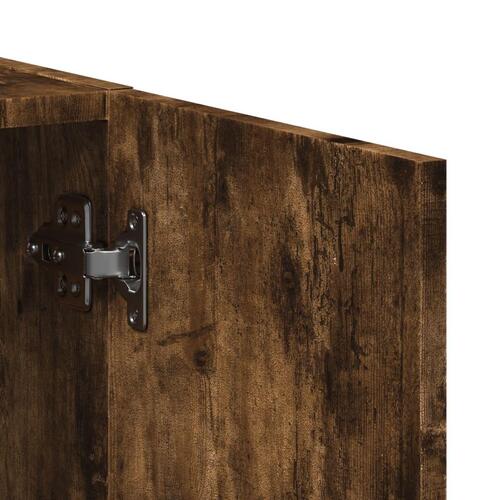 Arkivskab 60x32x115 cm konstrueret træ røget egetræsfarve