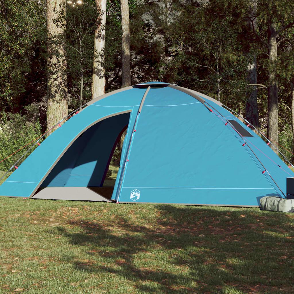 8-personers campingtelt vandafvisende blå