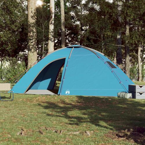 8-personers campingtelt vandafvisende blå
