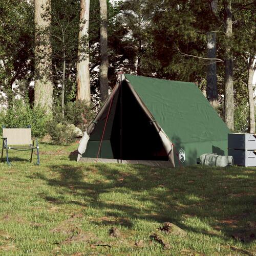 2-personers campingtelt A-stel vandafvisende grøn