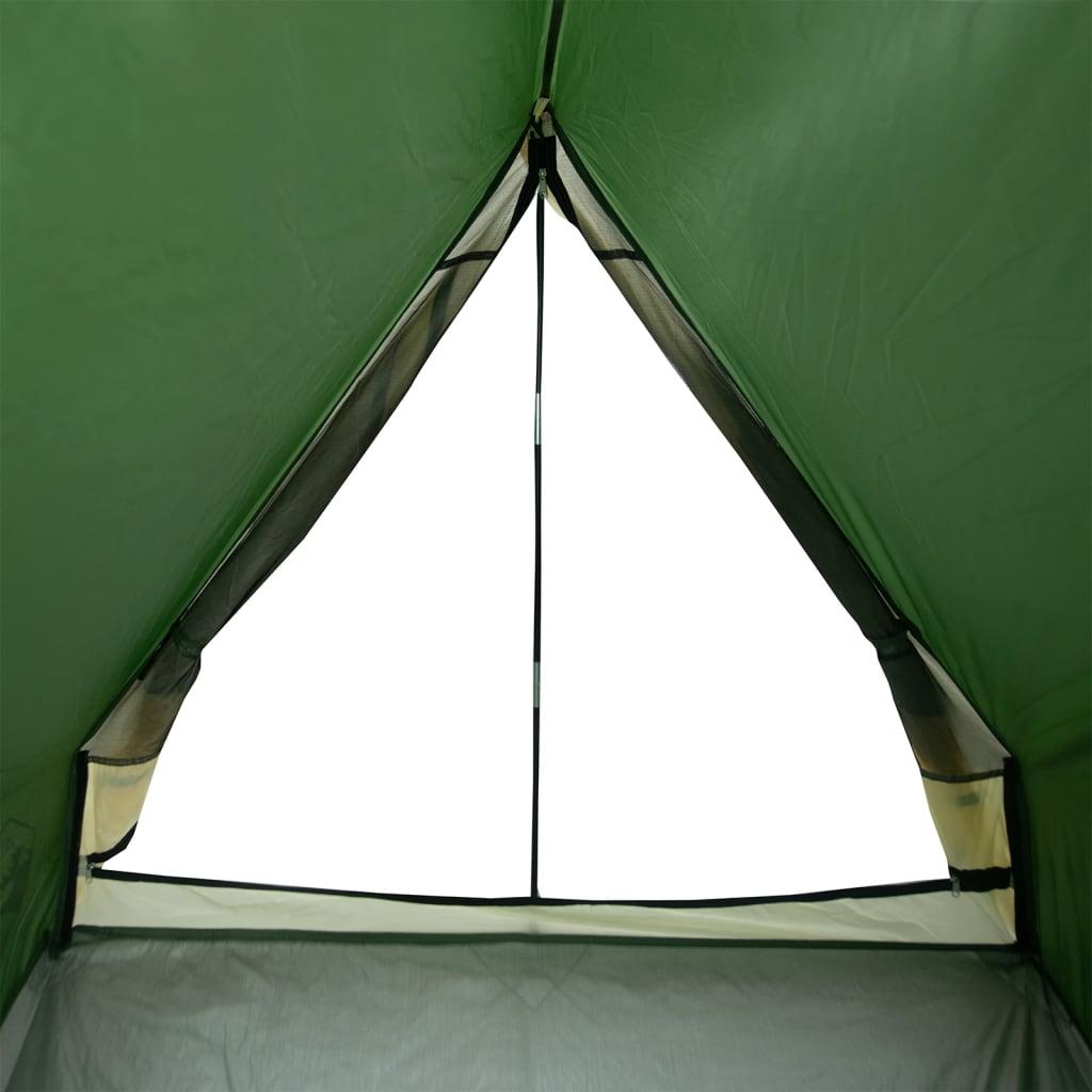 2-personers campingtelt A-stel vandafvisende grøn