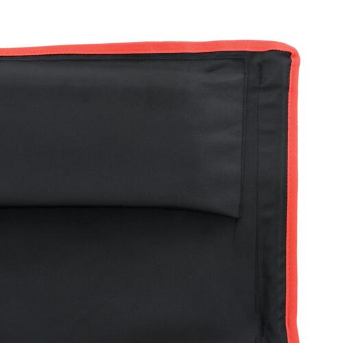 Campingstole 2 stk. foldbare oxfordstof og aluminium sort