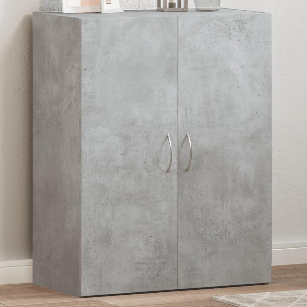 Arkivskab 60x32x77,5 cm konstrueret træ betongrå