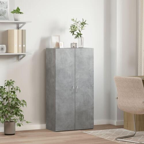 Arkivskab 60x32x115 cm konstrueret træ betongrå