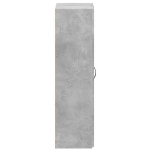 Arkivskab 60x32x115 cm konstrueret træ betongrå