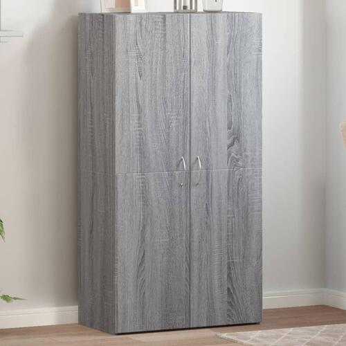 Arkivskab 60x32x115 cm konstrueret træ grå sonoma-eg