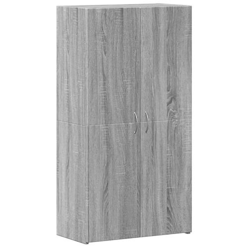 Arkivskab 60x32x115 cm konstrueret træ grå sonoma-eg