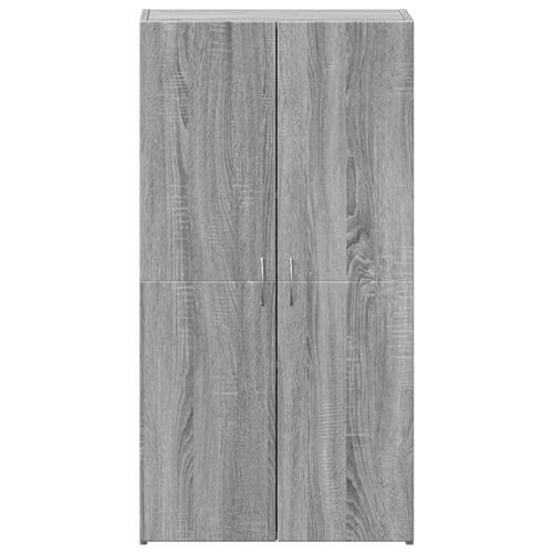 Arkivskab 60x32x115 cm konstrueret træ grå sonoma-eg