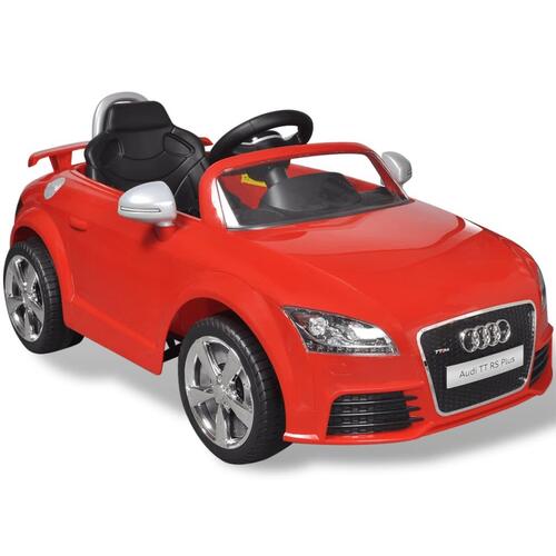 Audi TT RS Sit Bil for børn med hvid fjernbetjening Rød