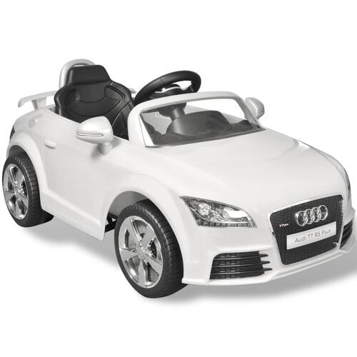 Audi TT RS bil til børn fjernbetjening hvid