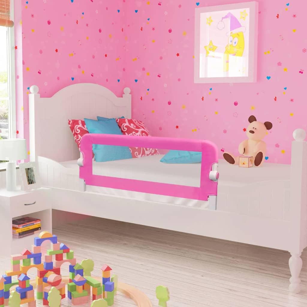 Sengegelænder til barneseng 102 x 42 cm pink