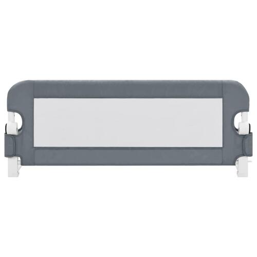 Sengegelænder til barneseng 102 x 42 cm polyester grå