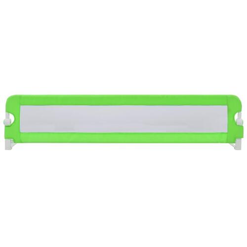 Sengegelænder til barneseng 180 x 42 cm polyester grøn