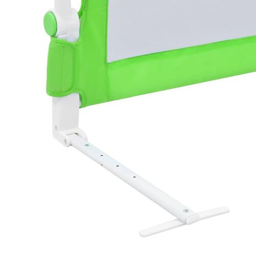 Sengegelænder til barneseng 180 x 42 cm polyester grøn