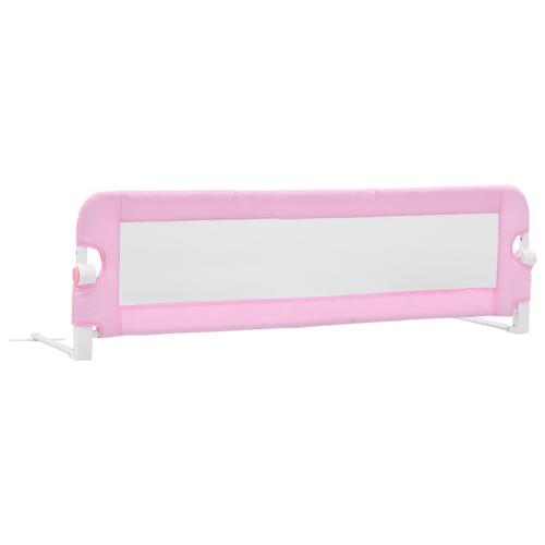 Sengegelænder til barneseng 120 x 42 cm polyester pink