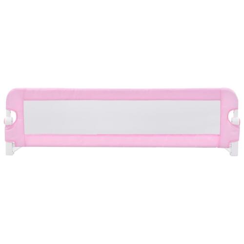 Sengegelænder til barneseng 120 x 42 cm polyester pink