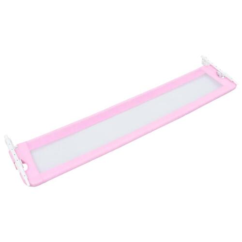 Sengegelænder til barneseng 180 x 42 cm polyester pink