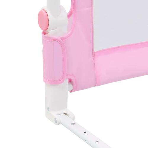 Sengegelænder til barneseng 180 x 42 cm polyester pink