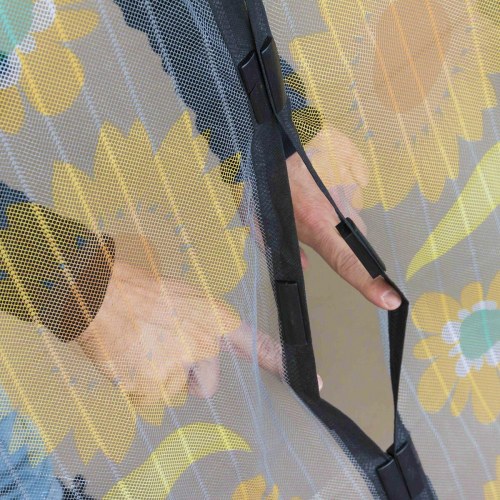 Insektgardin med magnetlukning - , sort