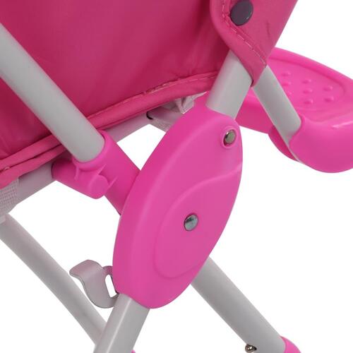 Højstol pink og hvid