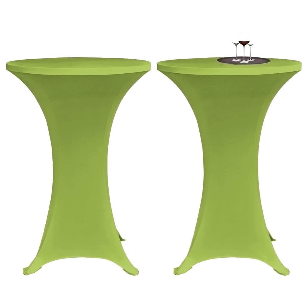 Bordovertræk i stretch 2 stk. 60 cm grøn