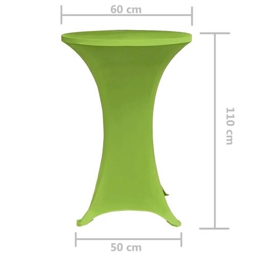 Bordovertræk i stretch 2 stk. 60 cm grøn