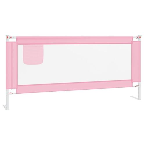 Sengegest til børneseng 200x25 cm stof pink