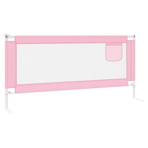 Sengegest til børneseng 200x25 cm stof pink
