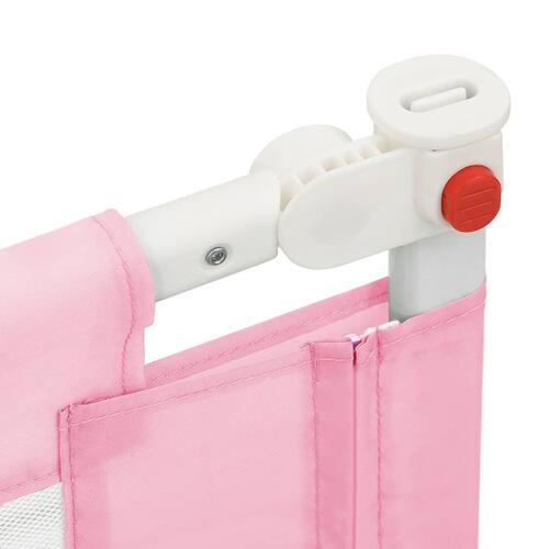 Sengegest til børneseng 200x25 cm stof pink