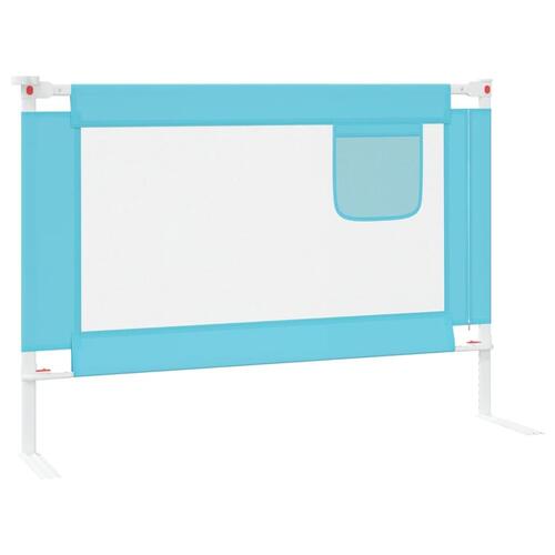 Sengehest til børneseng 90x25 cm stof blå