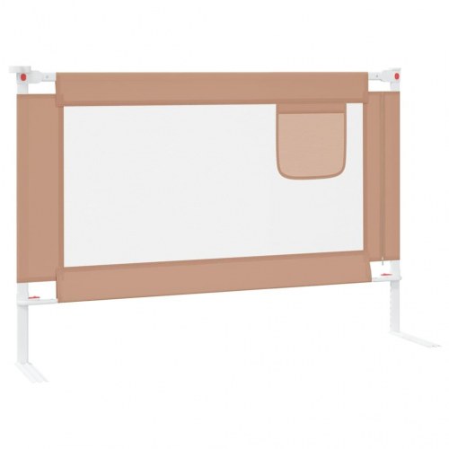 Sengehest 100×25 cm - stof i gråbrun, højdejusterbar