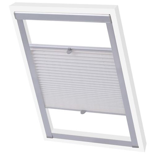 Plisségardin CK04 hvid