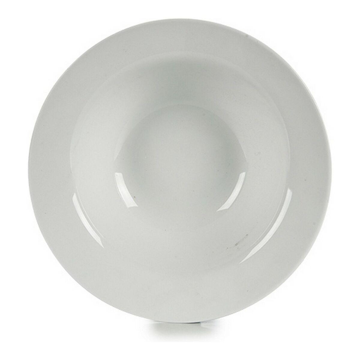 Pastaskål Hvid Porcelæn 23 x 6,5 x 23 cm (Ø 23 cm)