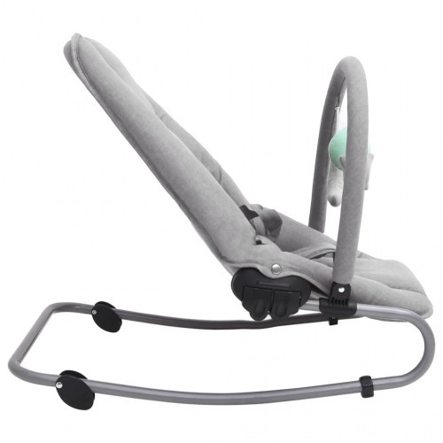 Skråstol til baby stål lysegrå