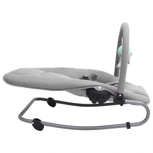 Skråstol til baby stål lysegrå