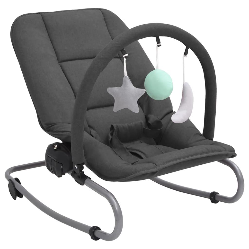 Skråstol til baby stål antracitgrå