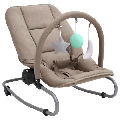 Skråstol til baby stål gråbrun