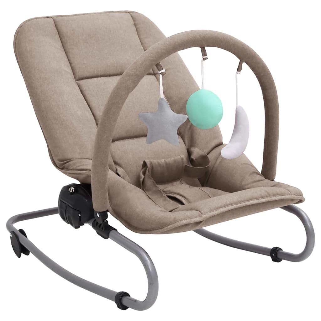 Skråstol til baby stål gråbrun