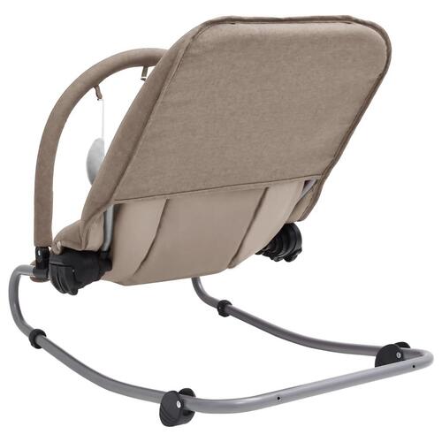 Skråstol til baby stål gråbrun