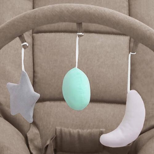Skråstol til baby stål gråbrun