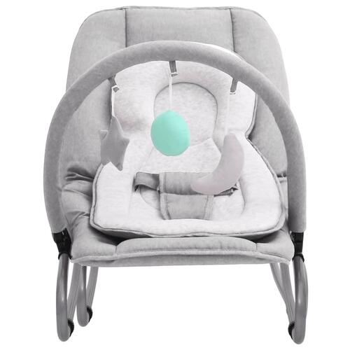 Skråstol til baby stål lysegrå