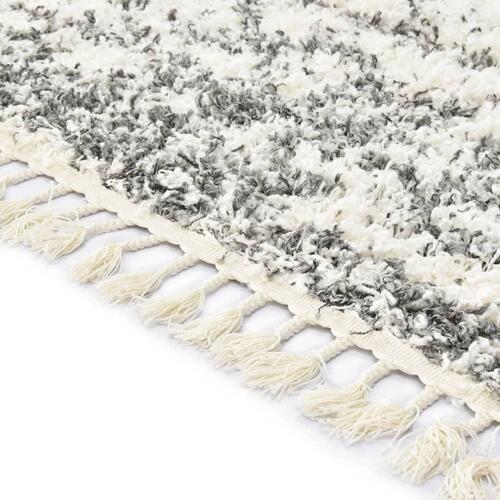 Shaggy tæppe Berber PP 160 x 230 cm beige og sandfarvet