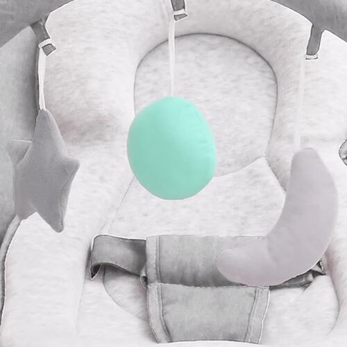 Skråstol til baby stål lysegrå