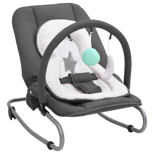 Skråstol til baby stål antracitgrå